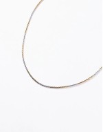 waterproof stainless steel mixed metal chain necklace in multi