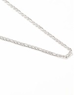 chunky figaro chain necklace in stainless steel