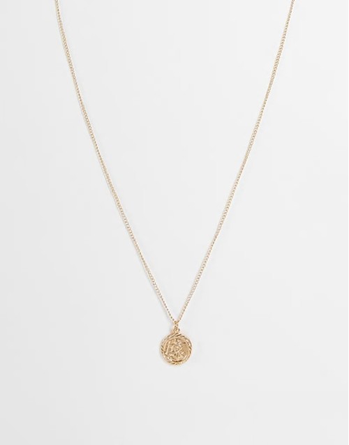 unisex St Christopher necklace in gold