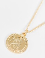 unisex St Christopher necklace in gold