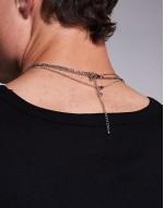 festival waterproof stainless steel 3 pack moving pendant necklace in silver