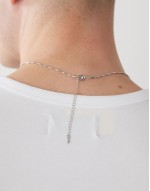 pearl pendant necklace in silver