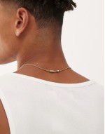 all seeing eye square pendant chain necklace in gold