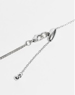 unisex 2 row necklace with pendant in green