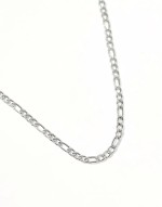 figaro chain necklace in silver