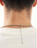 figaro chain necklace in silver