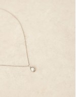 Fashion pearl pendant necklace in silver