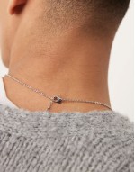 festival semi-precious malachite pendant necklace in silver