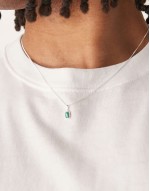 2 Per Group festival sterling silver semi-precious malachite s pendant in silver