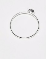 disc band ring in sterling silver