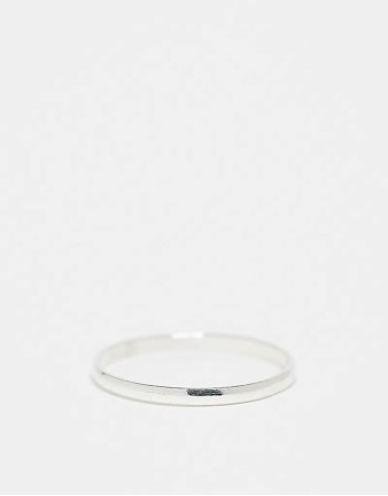 dainty band ring in sterling silver