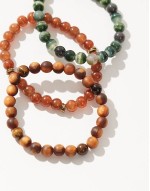 festival beaded  3 pack bracelets in multi