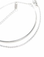 wrap around double effect minimal bracelet in stainless steel