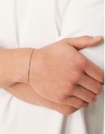 sterling silver box chain bracelet in gold plate