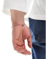 mini ID chain bracelet in stainless steel