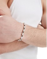 festival faux pearl beaded bracelet in white