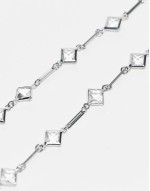 unisex bracelet with stones in silver