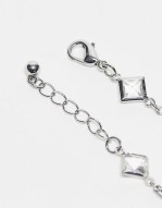 unisex bracelet with stones in silver