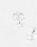 tiny star earrings in sterling silver