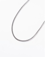 waterproof stainless steel square rope chain necklace in silver tone