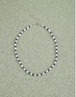 multibead necklace in cool navy